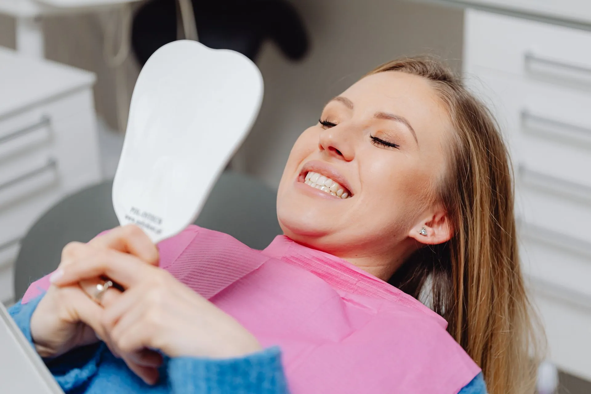 Happy patient at Diamond Dental Clinic
